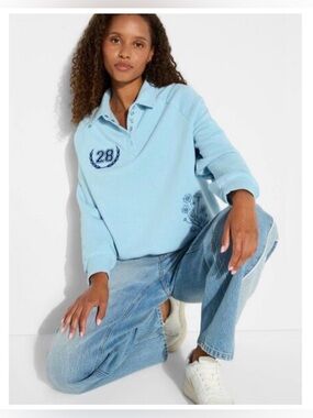 Zoe & Liv Collared NYC Sweatshirt